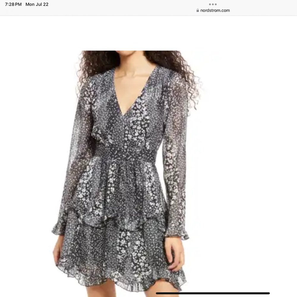 Lulus long sleeve fun printed dress